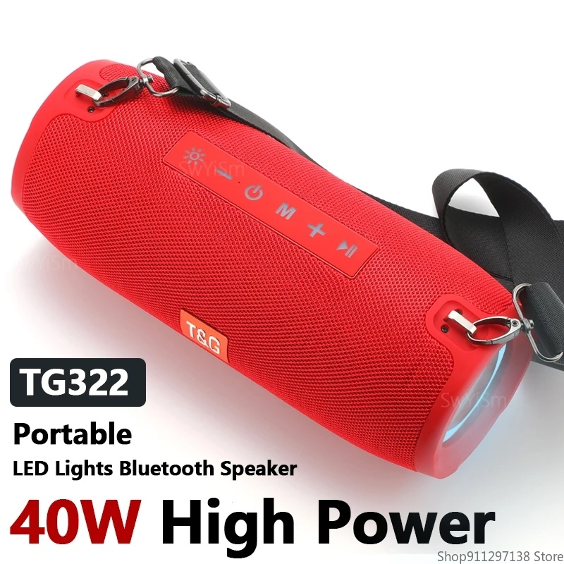 TG322 Krieg Trommel Bluetooth Lautsprecher Im Freien Tragbare Karte FM Subwoofer High-power Square Dance Audio