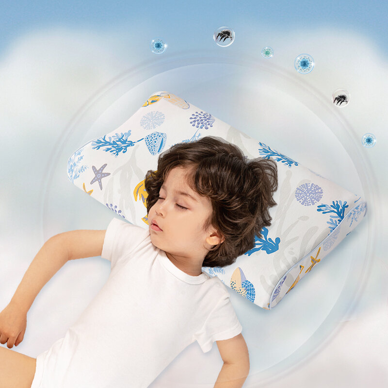 Goodbaby travesseiro de látex das crianças travesseiro do bebê crescimento do jardim de infância quatro estações universal látex travesseiro