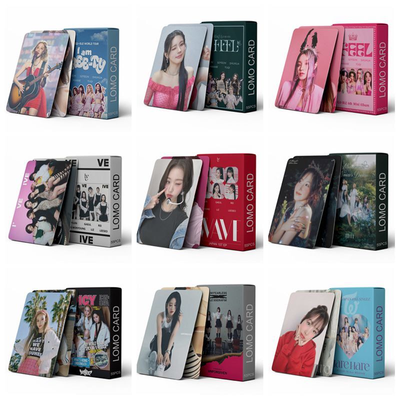 Kpop IVE GIDLE STAYC NMIXX OH MY GIRL KEP1ER ITZY IU Girls Photocard nuovo Album Lomo Cards cartolina Poster di moda di alta qualità
