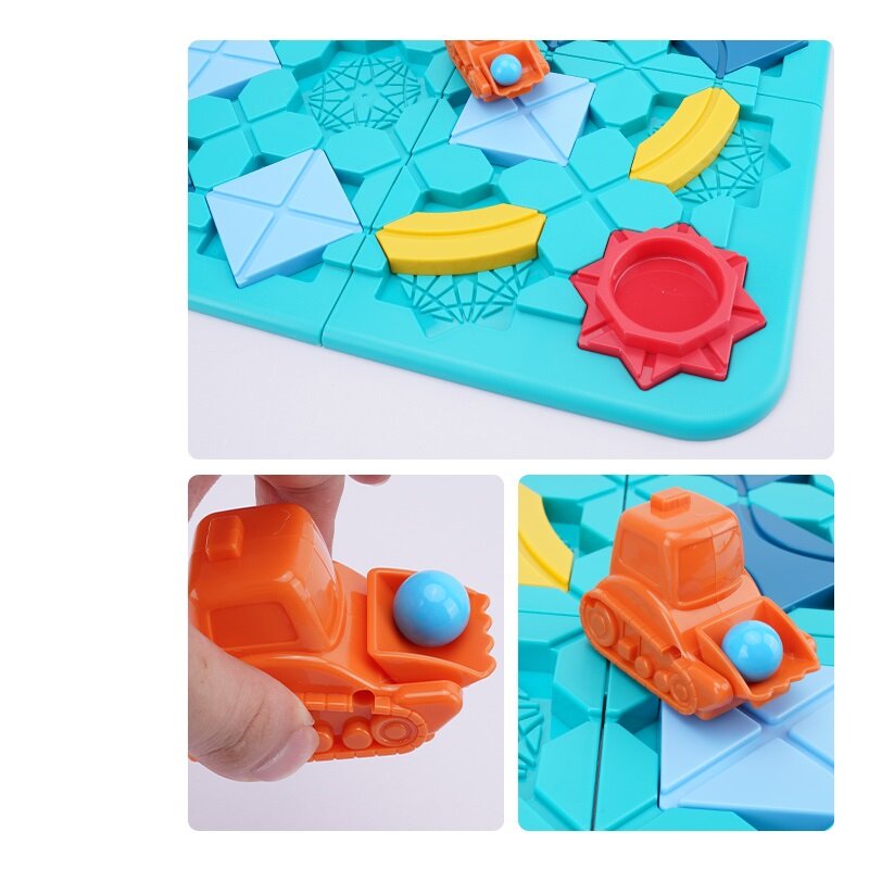 Kids Road Maze montessori toys Logical Road Builder Game Assembly Building Maze Toy Puzzle Thinking Toys For Children