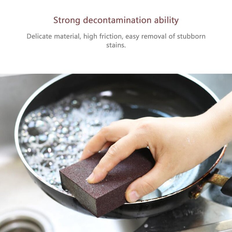 1 pçs esponja mágica nano eliminador removedor de ferrugem escova prato pote limpeza emery descalcificação limpa esfregar potes cozinha ferramentas