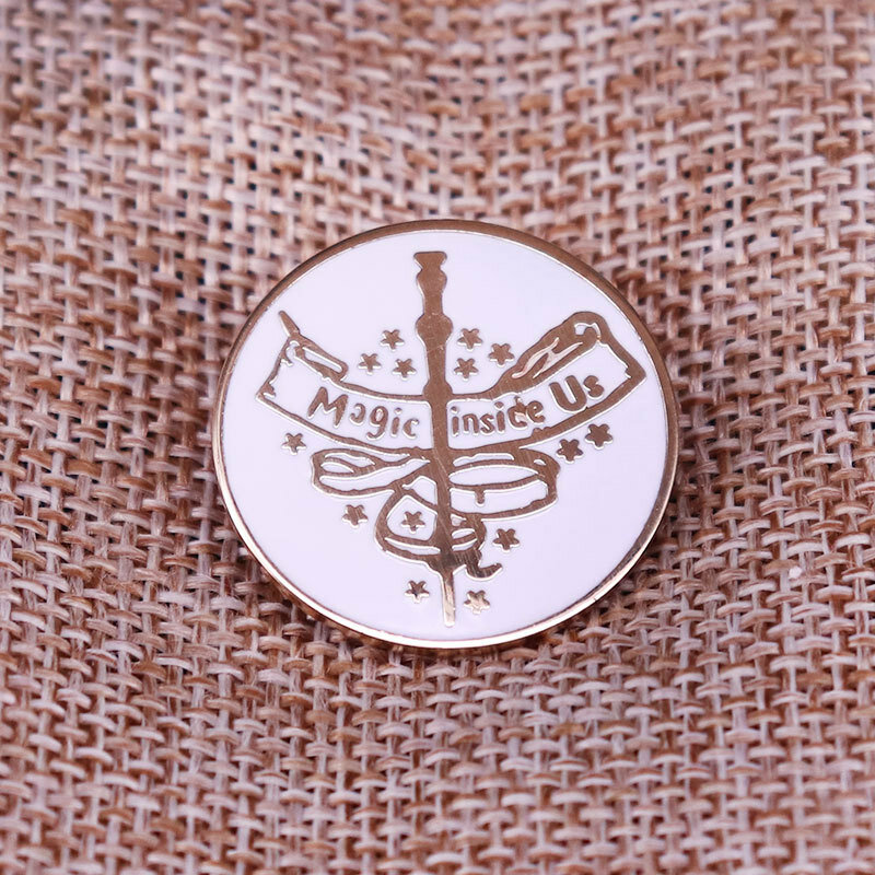 A1595 Witches Punk Enamel Pins Magical Hat Magic Inside Us Brooch Backpack Denim Lapel Pin Badge Gothic Party Jewelry Gift