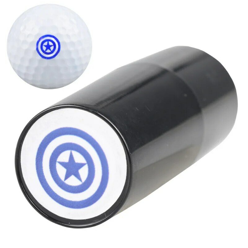 Estampadora de bolas de Golf, marcador de sello de varios patrones, accesorios de Golf duraderos de secado rápido, 1 unidad