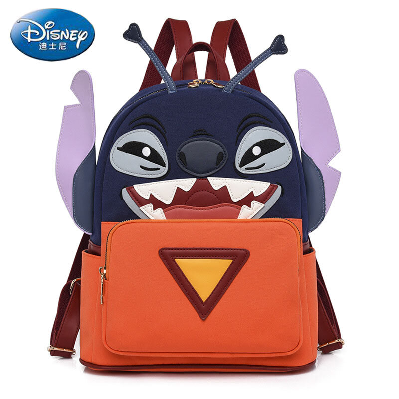 Disney stitch saco de ombro das crianças moda highend mochila feminina saco do computador grande capacidade das crianças saco de escola bolsa