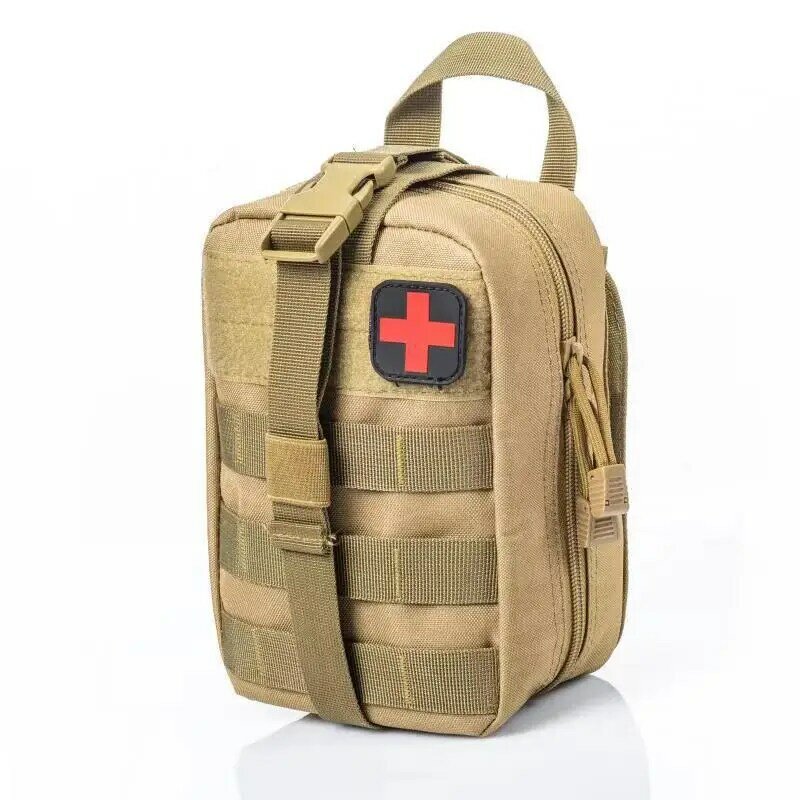 救急医療用戦術キット,キャンプやサバイバル用の緊急ポケット付き医療ポーチ