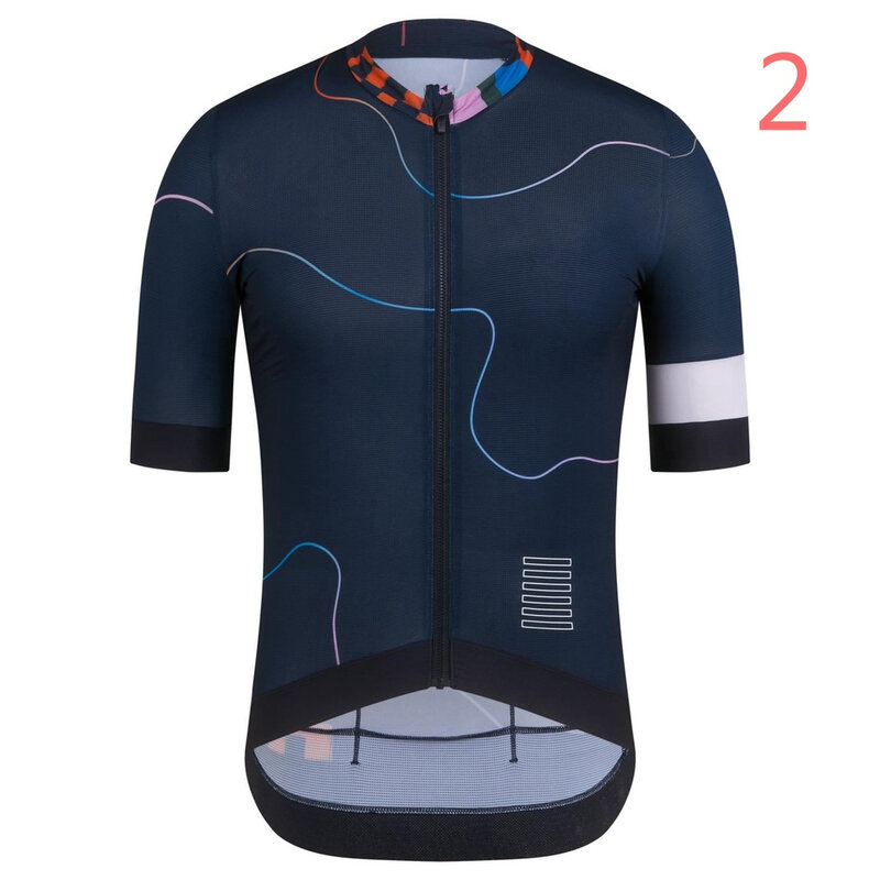 2022 جديد برو فريق قميص تدريبات رياضية الرجال الدراجات جيرسي دراجة هوائية جبلية جيرسي الجبلية الضوء الأزرق خط الدراجة جيرسي الجبلية
