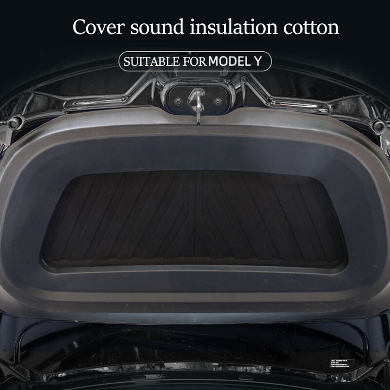 Tapa de maletero frontal para Tesla modelo Y, aislamiento acústico, Interior de algodón, a prueba de polvo e insonorizado, accesorios de modificación