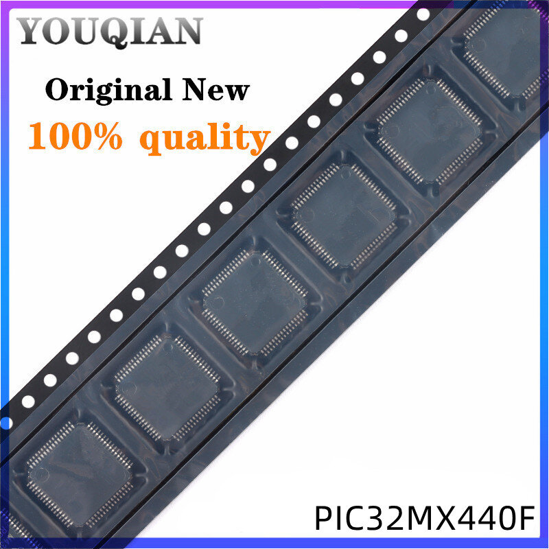 (2-10 Buah) 100% New PIC32MX440F256H-80I/PT PIC32MX440F 256H-80I/PT QFP-64 Chipset