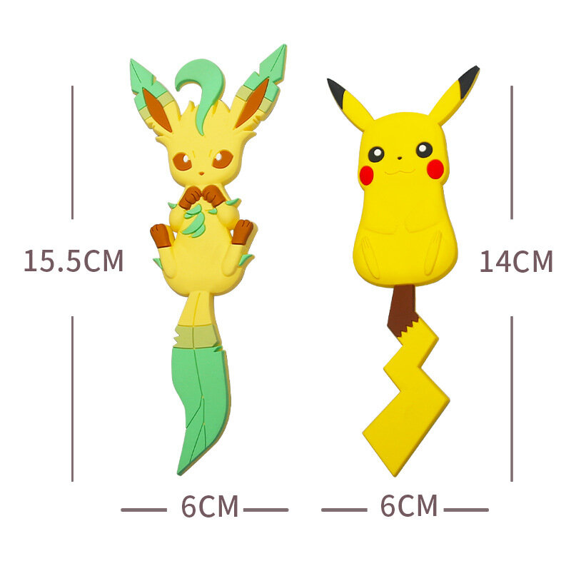 Pokemon Pikachu Haak Up Anime Gat-Gratis Haak Voor Badkamer Keuken Muur Achter Deur Buigbare Zonder Trace Kleverige Haak haak Up