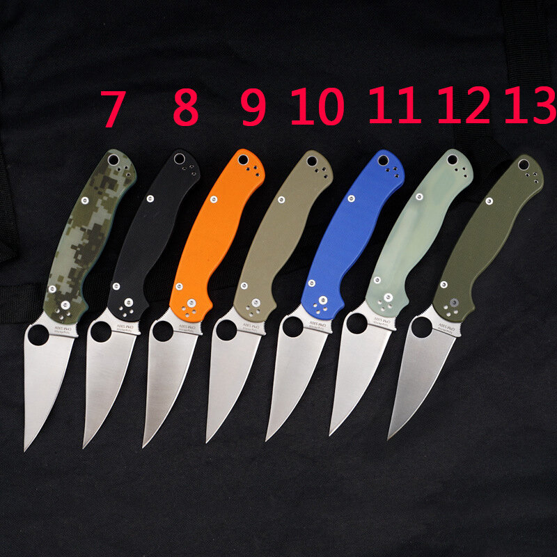 440 شفرة المواد سكين للفرد في الهواء الطلق التخييم بقاء السكاكين المحمولة الدفاع عن النفس للطي جيب سكين أداة HW39
