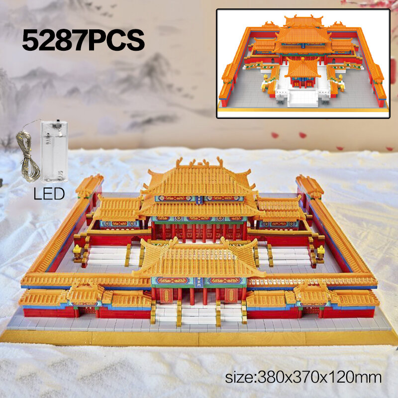 16229 Chiếc Thử Thách Mới Nổi Tiếng Thế Giới 3D Quần Thể Kiến Trúc Xây Dựng Người Lớn Độ Khó Cao Trung Quốc Phong Cách Mẫu Đồ Chơi Quà Tặng