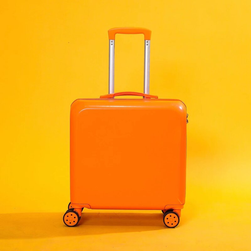 Bagage à roulettes unisexe 18 pouces, nouvelle conception de brevet, valise à roulettes colorée bonbon