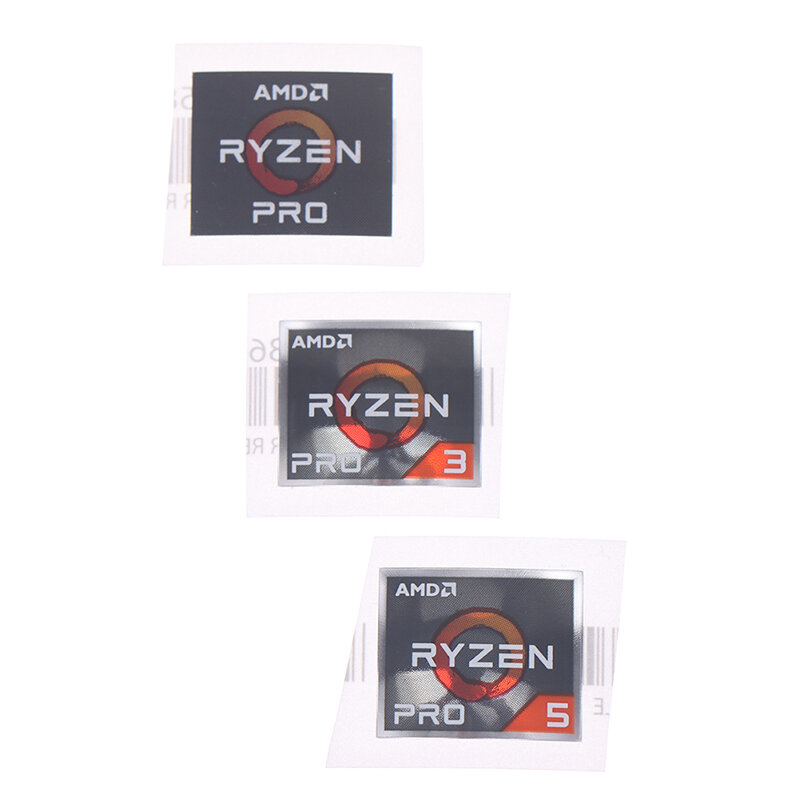 Наклейка серия процессоров AMD ATHLON Ryzen R 3 5 7 с логотипом PRO7 поколения