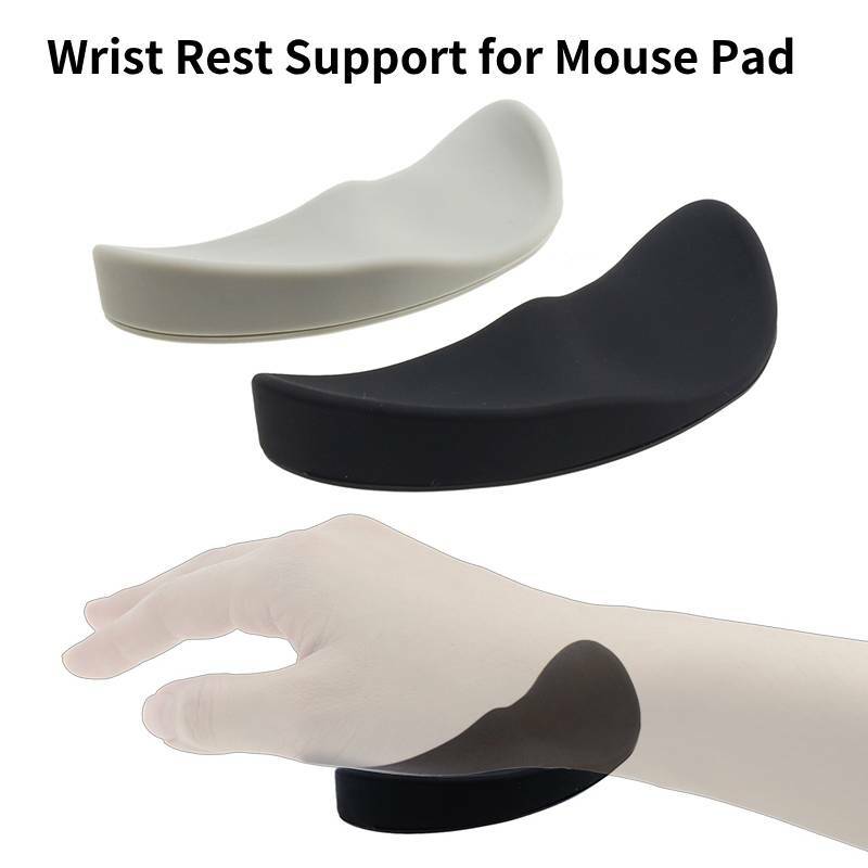 Wrist Rest Support Mat G80 Silicon Gel Non-Slip Streamline Ergonomic Handguard Mouse Pad Computer Mousepad for Office Gaming PC