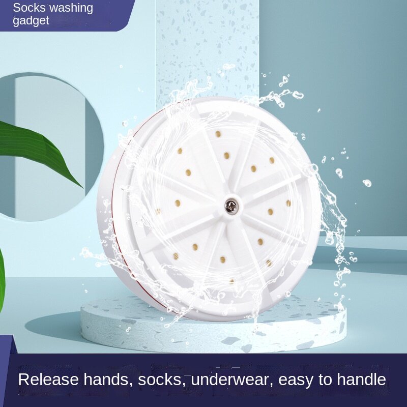 Ha-life cross-border novo portátil prático mini máquina de lavar roupa ultra-sônico turbo girando máquinas de lavar inteligente presente ulla