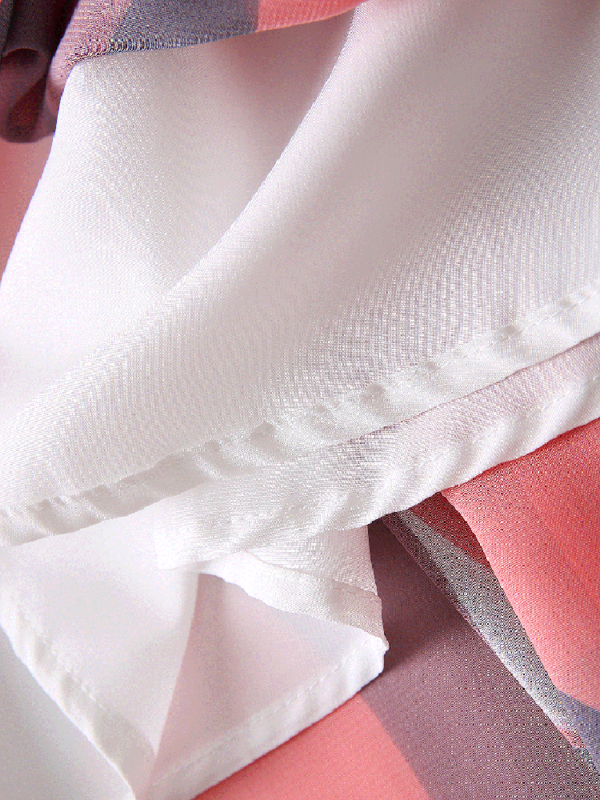 ZJYT – Robe en mousseline de soie à imprimé géométrique pour femmes, élégante, manches trois quarts, Midi, décontractée, de vacances, 2023