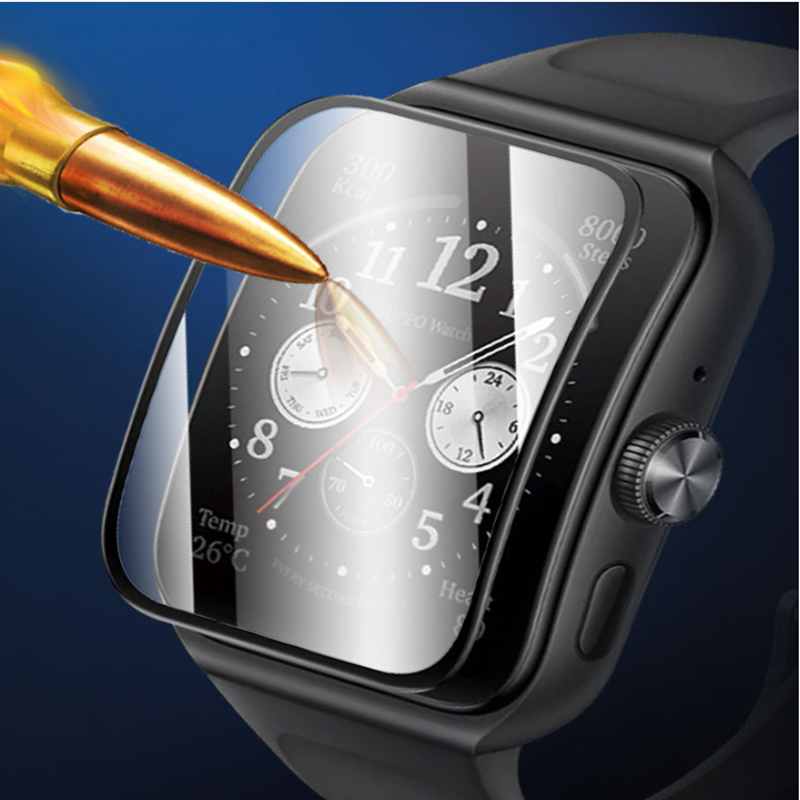 3D Volledige Dekking Screen Protector Gebogen Membraan Anti-Vingerafdruk Beschermende Film Smart Horloge Accessoires Voor Oppo Horloge 3 Pro