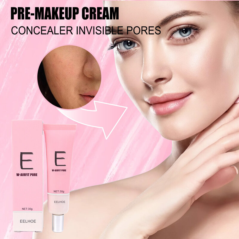 Base per il trucco crema Primer per il viso Matte Face Shrink Pore Base Foundation pelle liscia illumina i pori invisibili correttore corea