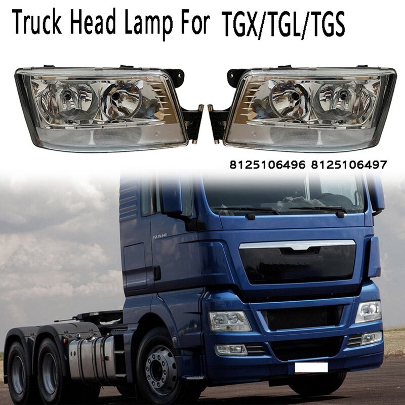 Caminhão direito cabeça luz da lâmpada luzes diurnas cabeça luzes para o homem tgx/tgl/tgs 8125106496 8125106497