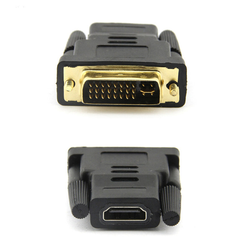 10-50pcs DVI 24+5 Male To For HDMI-Compatible Female Converter  Adapter Support 1080P