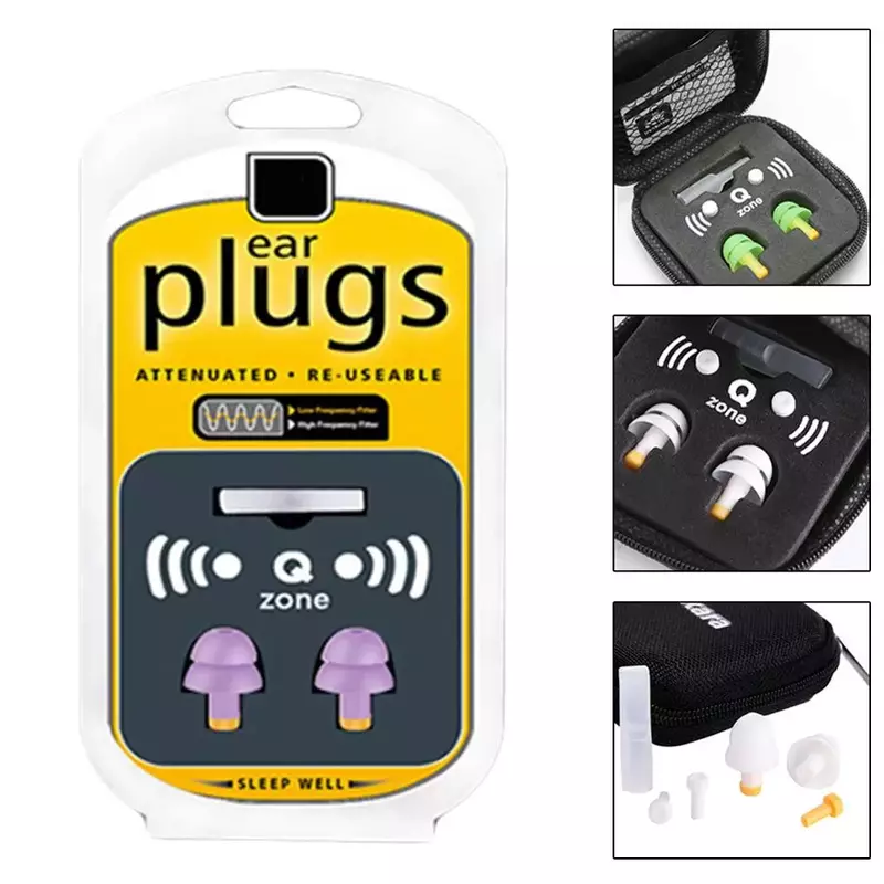 1pair Anti-noise Ear Plug Sound Insulation Protection Earplugs Foam Earplug Sleeping Travel Soft Noise Reduction Ear Protector