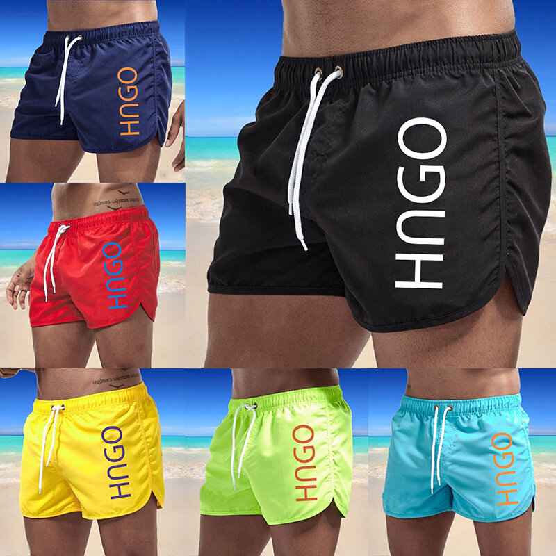 Trend New Men Swimming Shorts Lightweight Quick Dry Low Waist Sexy Beach Shorts Male Swimsuit Trunk 2022 Summer Board Shorts