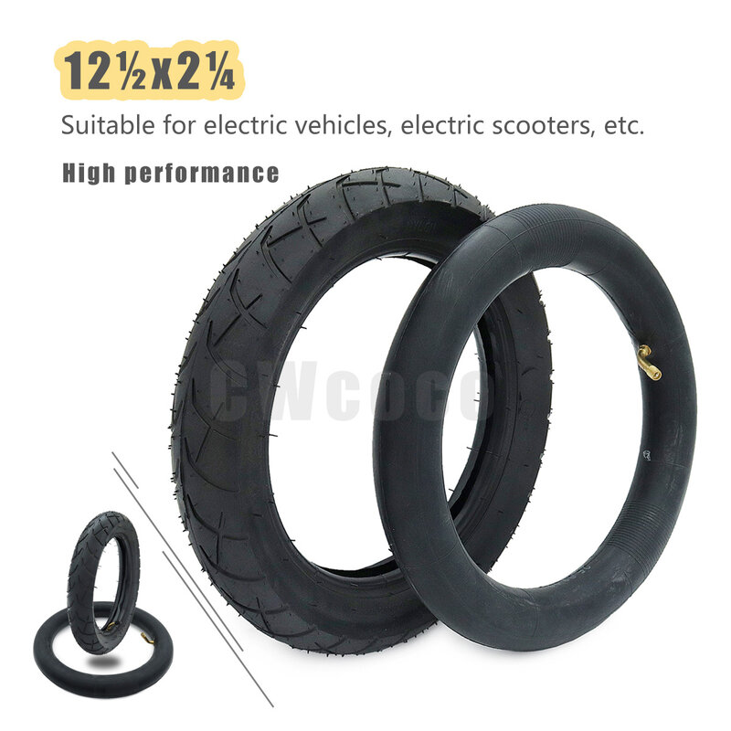 12 1/2 X 2 1/4 Tire & Inner Tyre Fits Many Gas Electric Scooters and E-Bike 12 1/2*2 1/4 Tyre