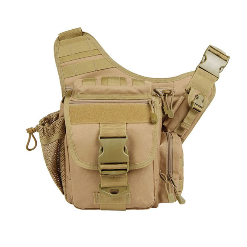 Bolso de hombro táctico 600D para hombre, bolsa de cámara al aire libre, paquete de cintura para pesca, escalada, Camping, Trekking, caza, Multicolor