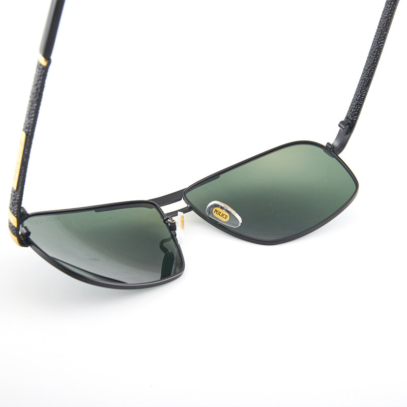 Polícia high end marca moda modelagem óculos de sol de pesca ao ar livre condução esportes raios polarizados luz 8480a
