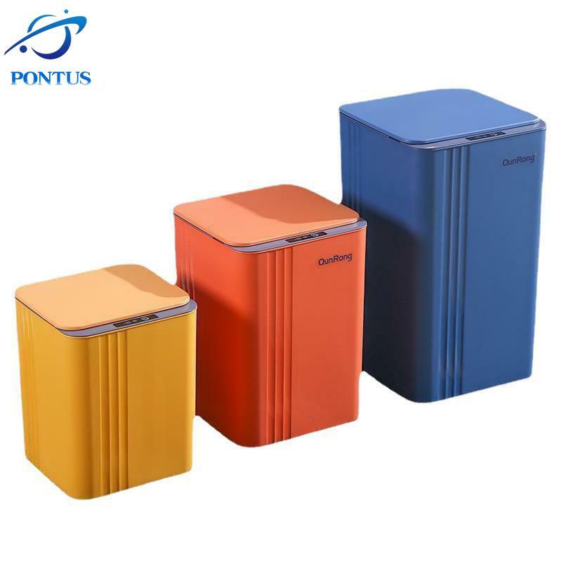 12-20L สมาร์ทถังขยะอัตโนมัติถังขยะไฟฟ้า Touch ถังขยะห้องครัวห้องนั่งเล่น Trashs สามารถตะกร้ากระดาษ