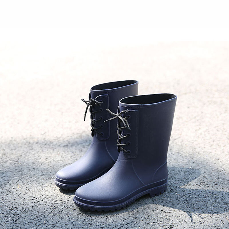 Todas as letras de lluvia antiderrapantes para mujer zapatos de goma impermeáveis resistem a informação de pvc, para invierno