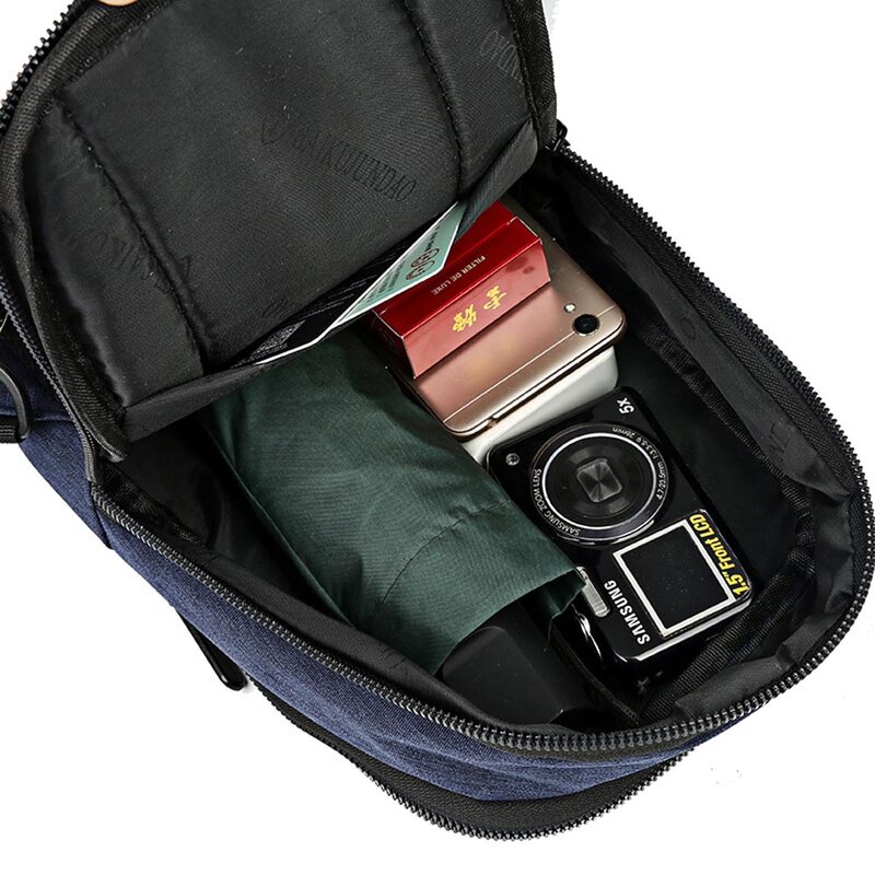 Nuova borsa a tracolla Oxford per uomo tracolla multifunzione antifurto borse a tracolla impermeabili zaino da viaggio Casual con ricarica USB