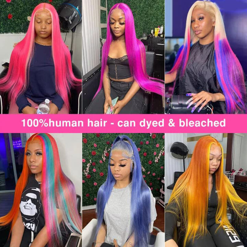 Straight 13x6 HD Lace Frontal Human Hair Wigs 13x4 Human Hair Transparent Lace Frontal Wigs With Baby Hair For Women Remy Iwish
