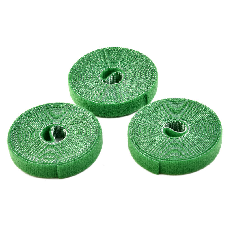 Plant Accessories 3Pack Tie Tape Plant Ties Hook & Loop Garden Supports Bamboo Cane Wrap Support For Garden And Vegetable Patch