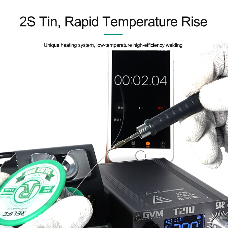68 المتكاملة سبيكة لحام نصائح والتدفئة الأساسية كفاءة الحرارة التوصيل درجة الحرارة الانتعاش لسلسلة GVM T210