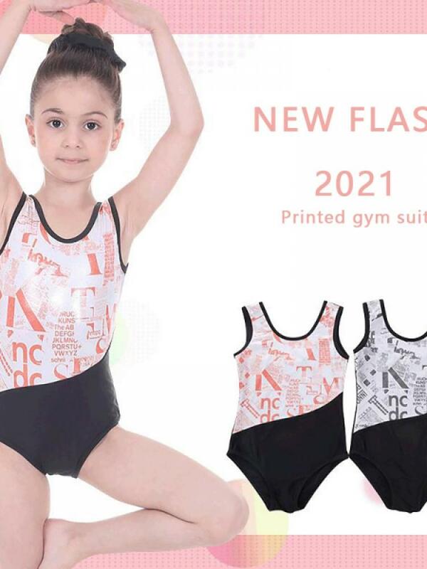 2022 estilo criativo meninas impresso ginástica desempenho roupas de ginástica esportes ginástica roupas
