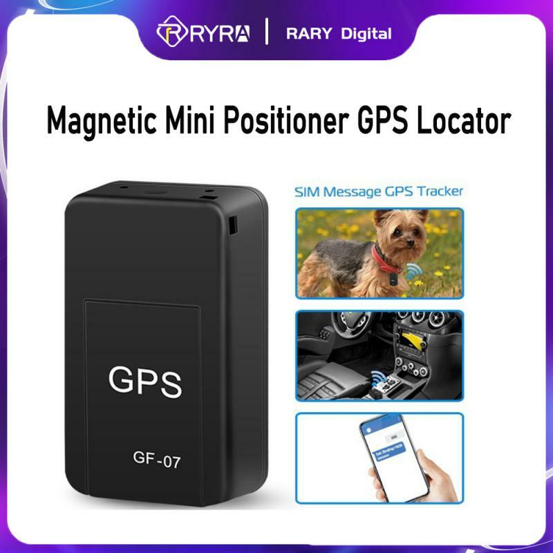 RYRA GF07 마그네틱 자동차 추적기, GPS 로케이터, 실시간 추적 자석 흡착 미니 로케이터, SIM 삽입 메시지, 어린이 분실 방지
