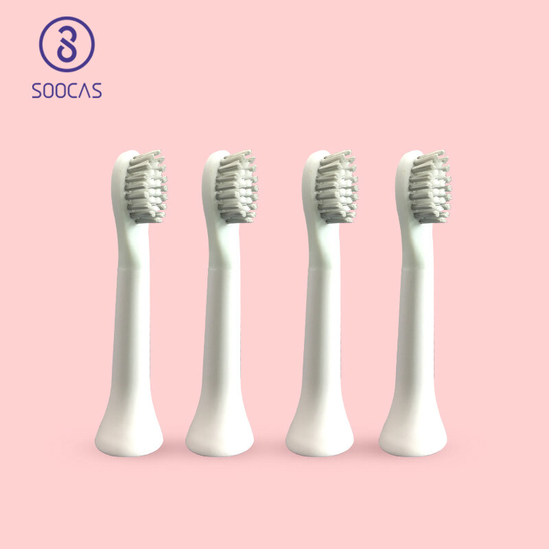 SOOCAS PINJING ดังนั้นสีขาว EX3หัวแปรงสีฟันเท่านั้น EX3แปรงสีฟันอัตโนมัติเปลี่ยนแปรงหัวไร้สาย Charing