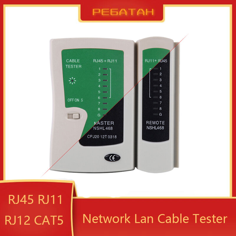 Probador de cable Lan 468 RJ45 RJ11, probador de red, buscador de línea de prueba de cable de doble uso, probador de cable rj45, herramienta de red buscador de línea