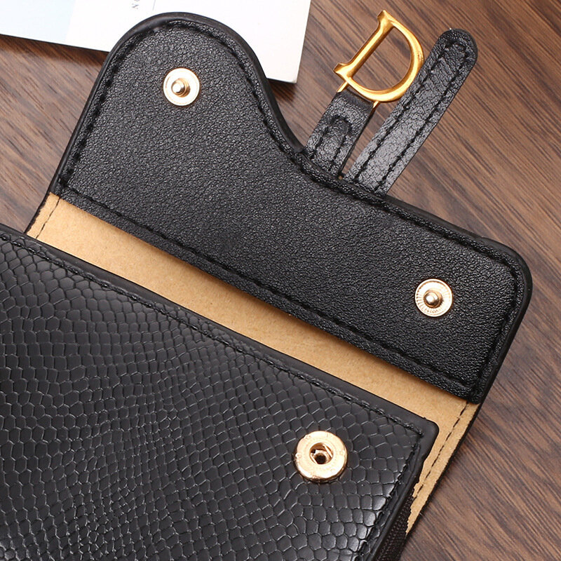 Letter Card Holder Wallet For Women High Capacity Short Wallet Small Fashion Card Wallet Leather Female Purse Money Clip Wallet 