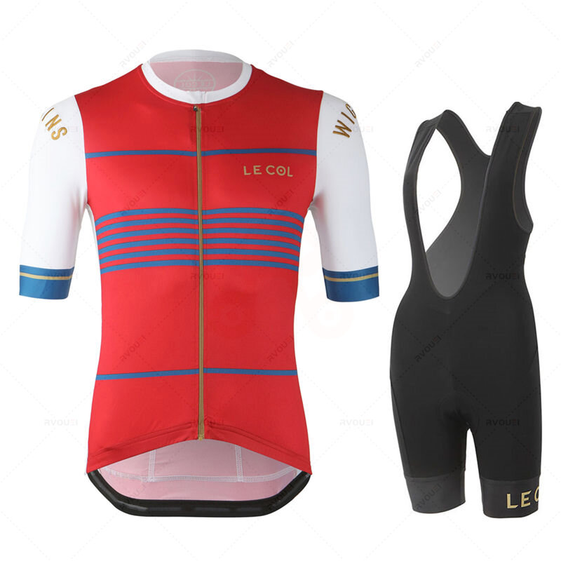 Lecol-Conjunto de Ropa de Ciclismo profesional, Maillot de equipo para bicicleta de montaña, Maillot, verano, 2022