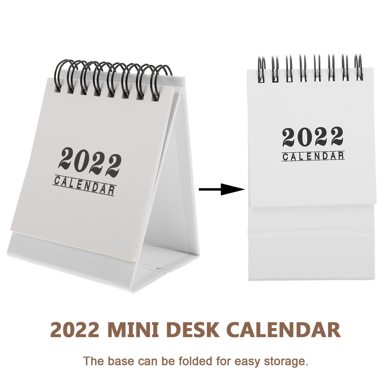 Calendario 2022 scrivania Mini Desktop Office Standing Planner piccolo 2021 anno mensile carta da tavolo nuovi calendari giornalieri Tablestand