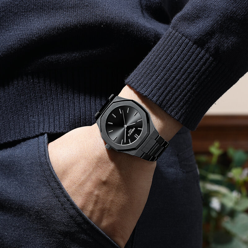 NIBOSI 2022 New Top Brand Luxury Mens Watches Luminous Waterproof Stainless Steel Watch Quartz Men Business Relogio Masculino