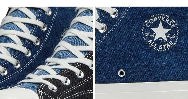 컨버스 레뉴 데님 척 1970 년대 남녀 중립 클래식 스케이트 보드 스니커즈, 하이 블루 캐주얼 캔버스 신발