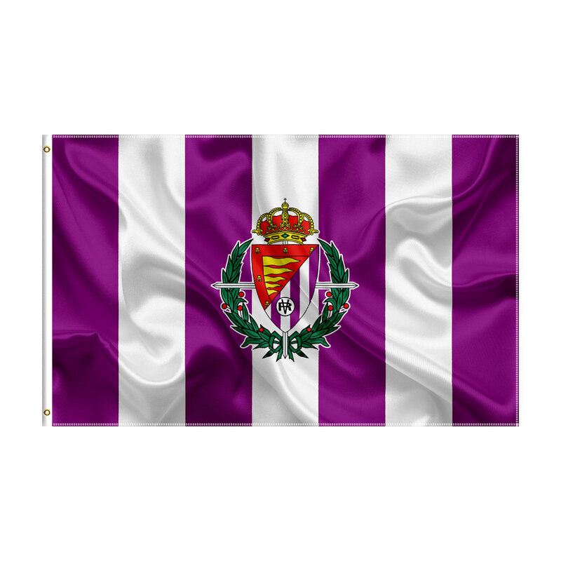 3X5 Ft Real Valladolid Fc Vlag Polyester Voetbal Club Banner Voor Decor