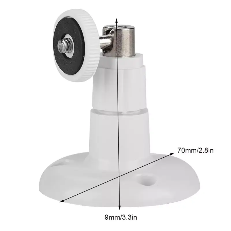 Supporto per telecamera CCTV di sorveglianza Mini portatile staffa per montaggio a parete supporto per telecamera girevole a 360 gradi Cam