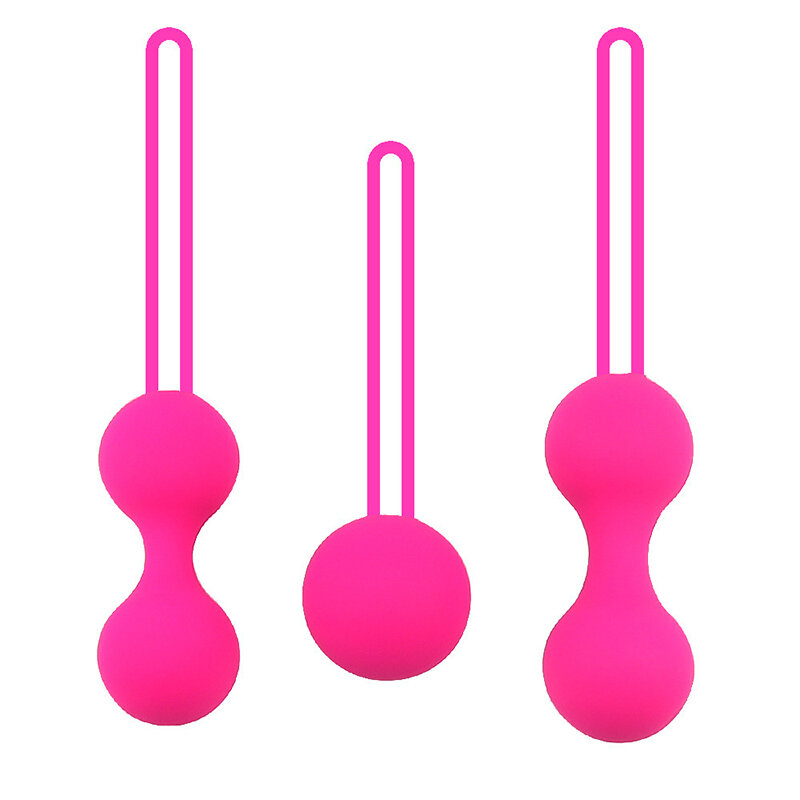 Conjunto de silicone vaginal bolas sexo brinquedos para mulher vagina apertar exercício kegel bolas pélvica ben wa bolas anal feminino brinquedos sexuais