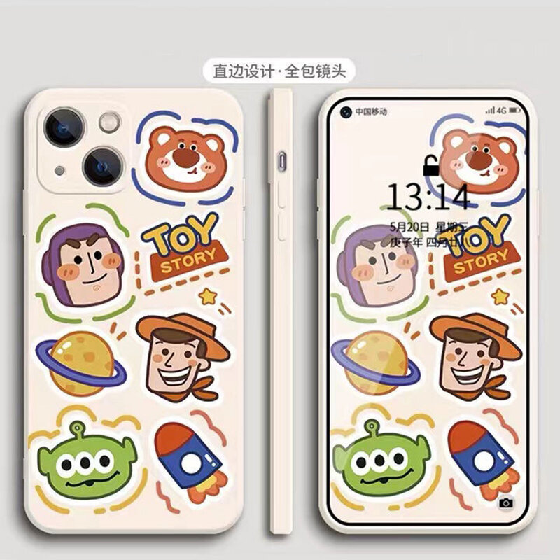Woody Anime Phone Case For iPhone 11 12 13 Pro MAX Mini 6 6S 7 8 Plus X XR XS MAX SE 2020 Soft Silicone TPU  Funda Back Cover