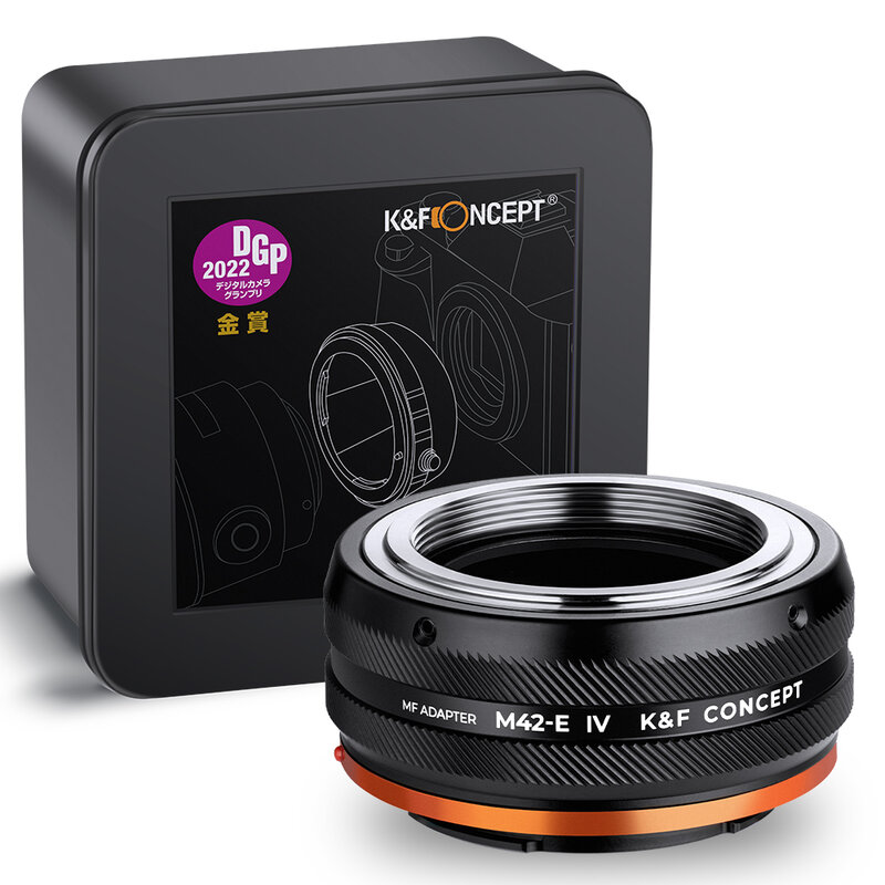 K&F Concept M42-E IV PRO M42 Mount Lens to Sony E FE Mount Camera Adapter Ring for Sony A6400 A7M3 A7R3 A7M4 A7R4