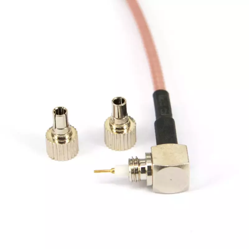 2 pieces SMA Female to TS9 and CRC9 two ways RG316 Coaxial Cable 15CM